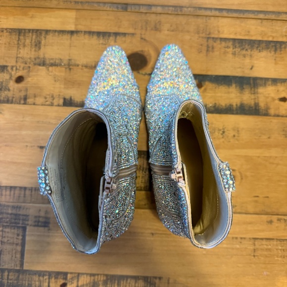 Betsey Johnson Emory Rhinestone Western Boot - Picture 4 of 4